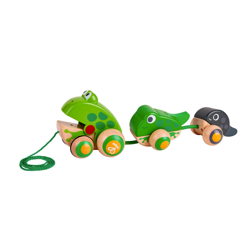 Hape - Pull-Along Frog Family