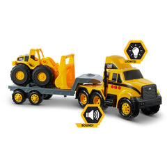 CAT Heavy Movers Flat Bed with Bulldozer
