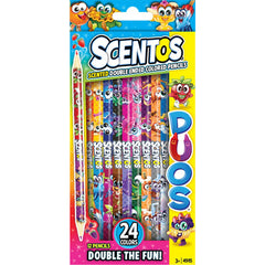 Scentos Scented - Double Ended Pencils 12 Pack