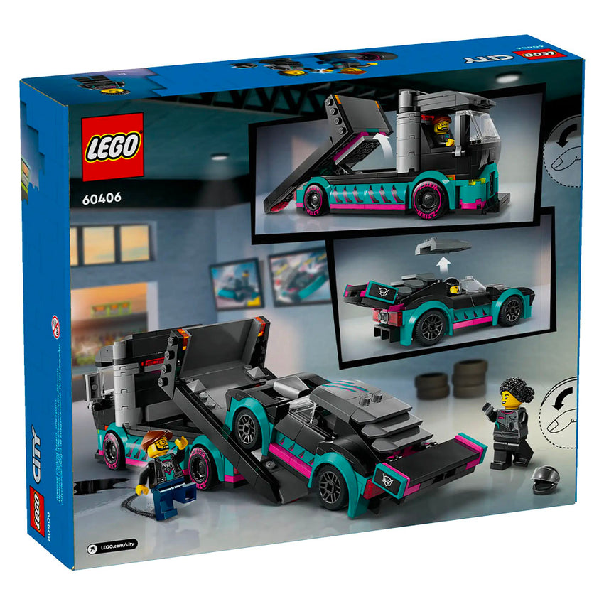 LEGO City Race Car and Car Carrier Truck - 60406