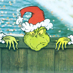 Dr. Suess The Grinch Festive Fence Sitter
