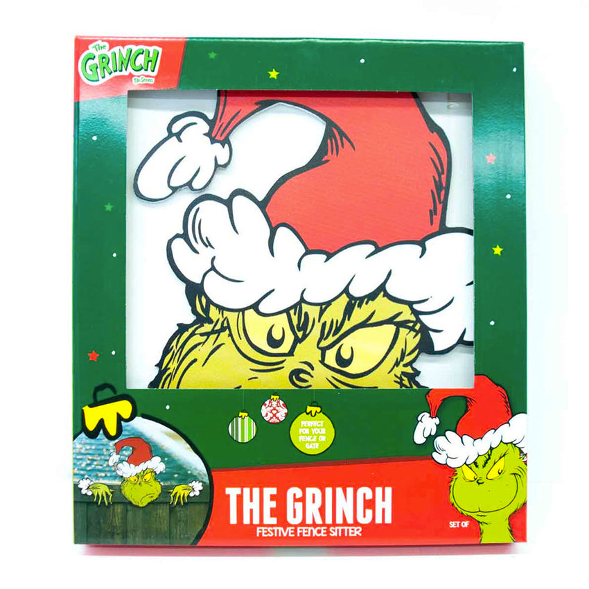 Dr. Suess The Grinch Festive Fence Sitter