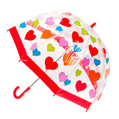 Fun Brellerz Kids Birdcage PVC Hearts Umbrella