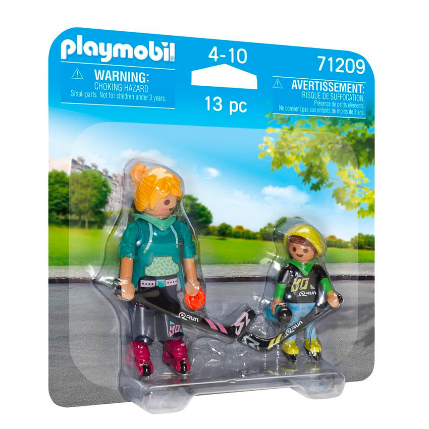 Playmobil - Mother with Child Playing Field Hockey - 71209