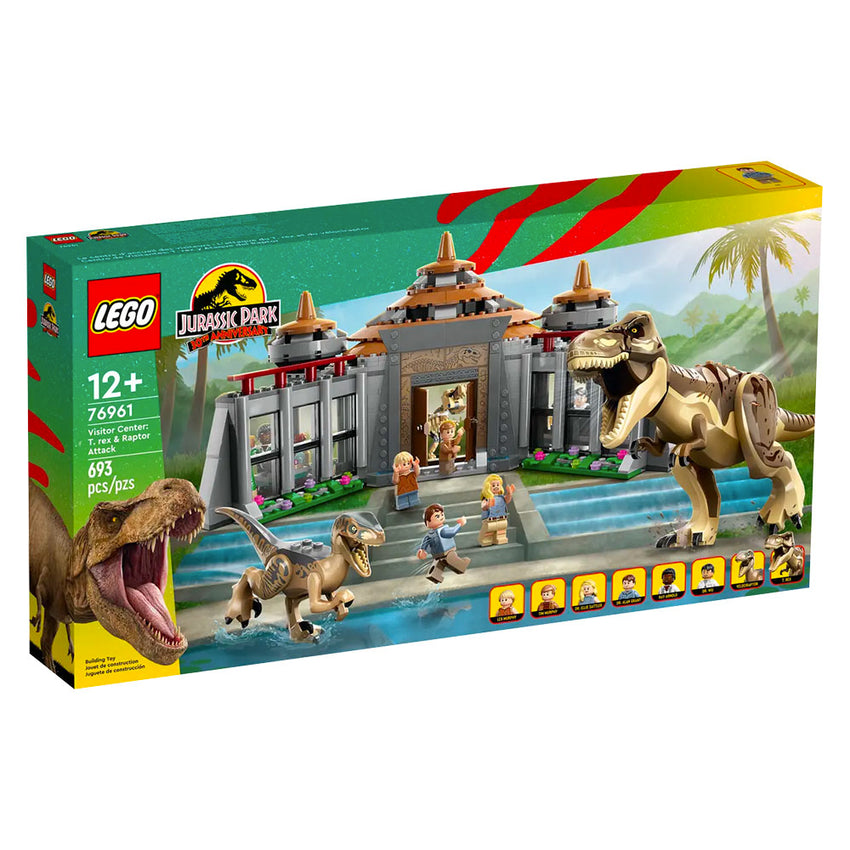 LEGO Jurassic Park 30th Anniversary Visitor Centre T.Rex & Raptor Attack 76961