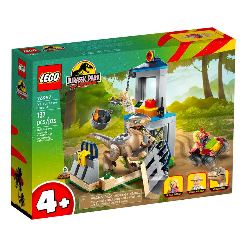 LEGO Jurassic Park 30th Anniversary Velociraptor Escape 76957