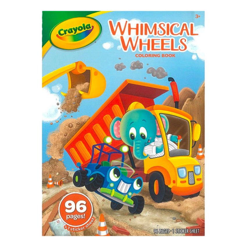 Crayola Colouring Book 96 Pages Whimsical Wheels
