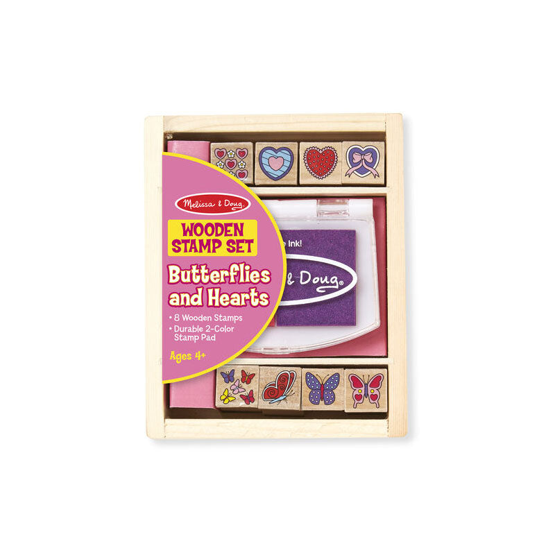 Melissa & Doug - Butterfly and Hearts Stamp Set