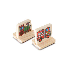 Melissa & Doug - My First Wooden Stamp Set - Vehicles