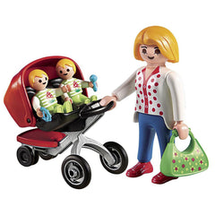 Playmobil - Mother with Twin Stroller