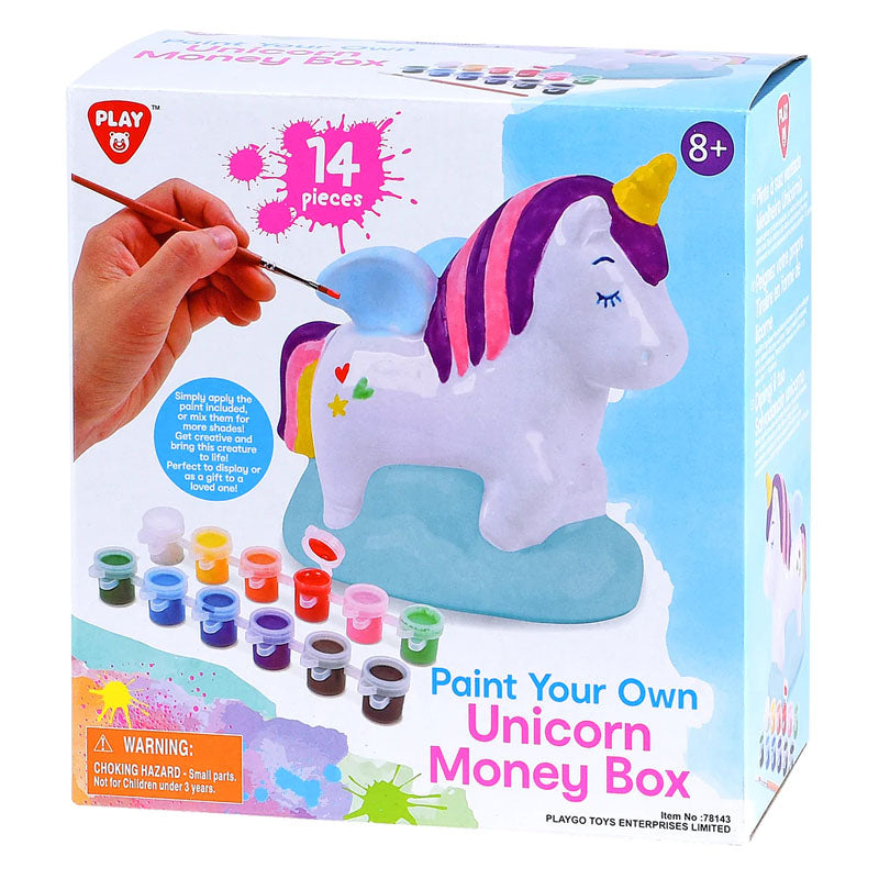 Playgo - Paint Your Own Unicorn MoneyBox