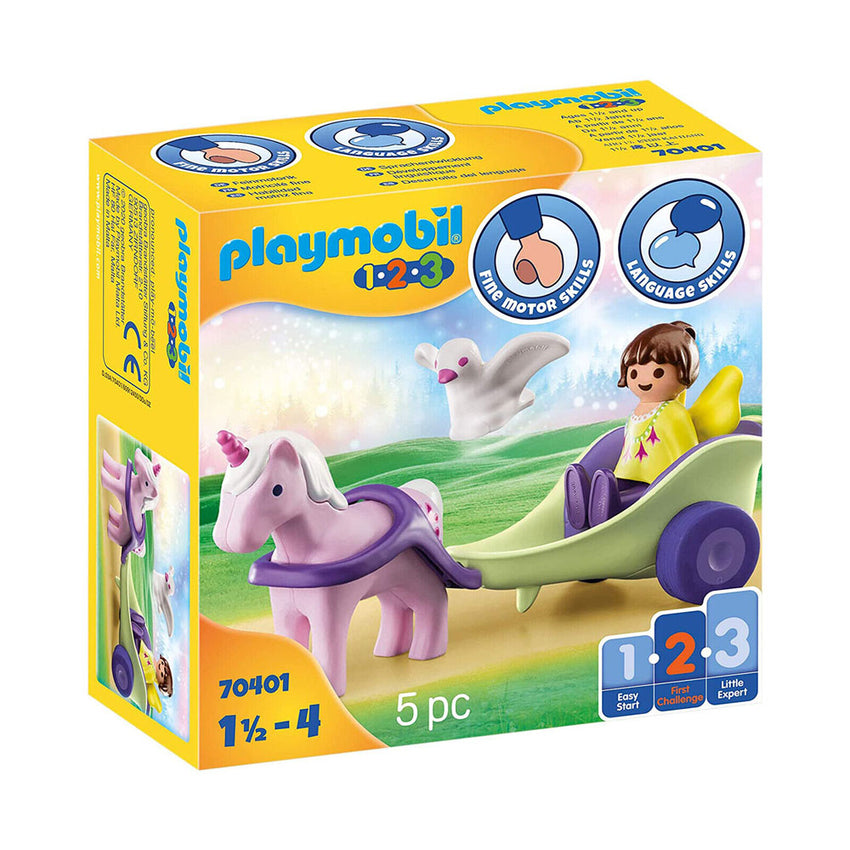 Playmobil - 1.2.3 Unicorn Carriage with Fairy