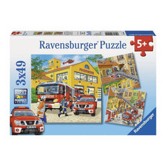 Ravensburger - Fire Brigade Run - 3 x 49 Piece