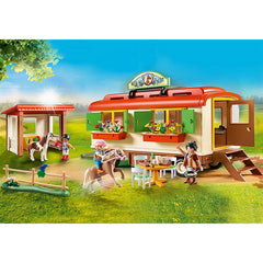 Playmobil Pony Shelter With Mobile Home 70510
