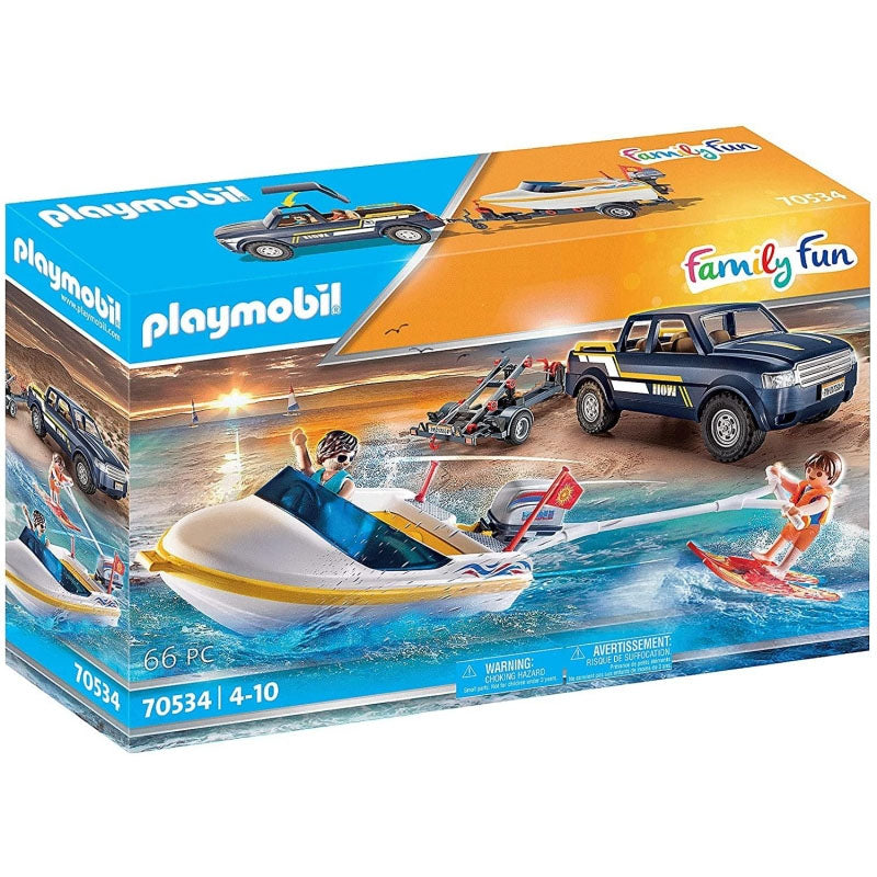 Playmobil Pick-Up with Speedboat 70534