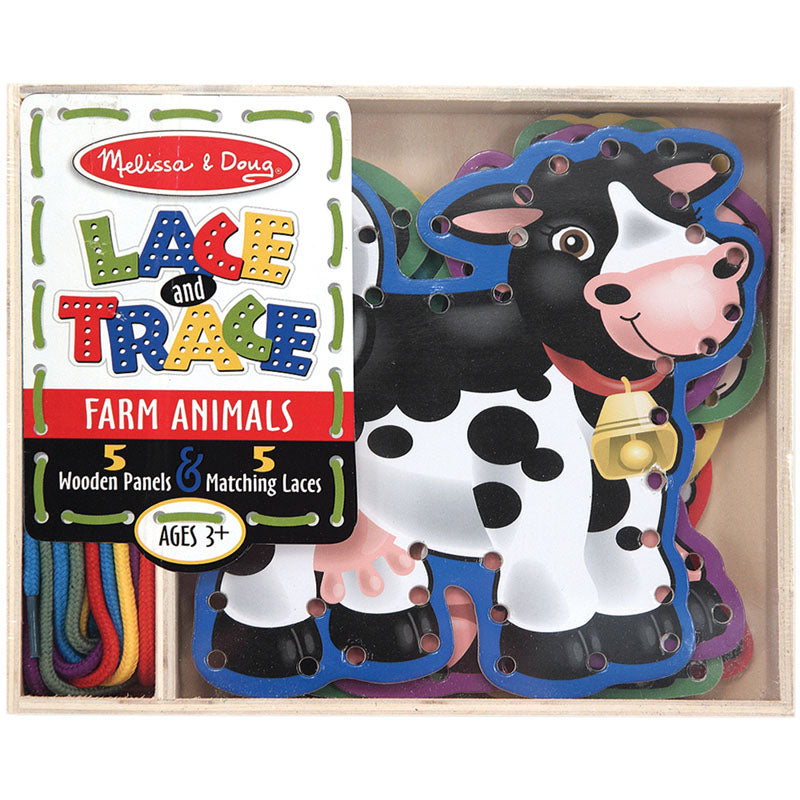 Melissa & Doug - Lace & Trace - Farm Animals