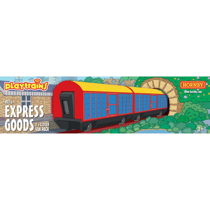 Hornby Playtrains - Express Goods 2 x Closed Van Pack