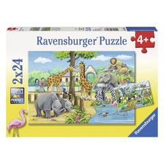 Ravensburger - Welcome To The Zoo - 2 x 24 Piece