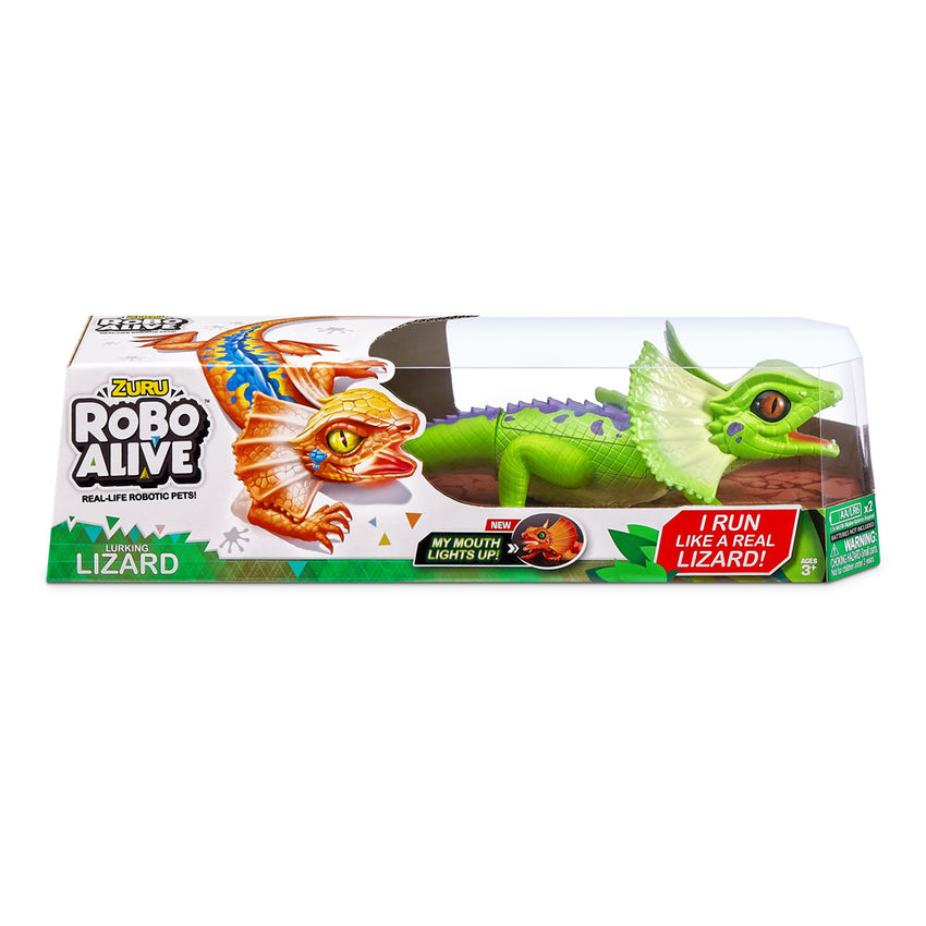 Zuru - Robo Alive - Light-Up Frill Neck Lizard - Assorted
