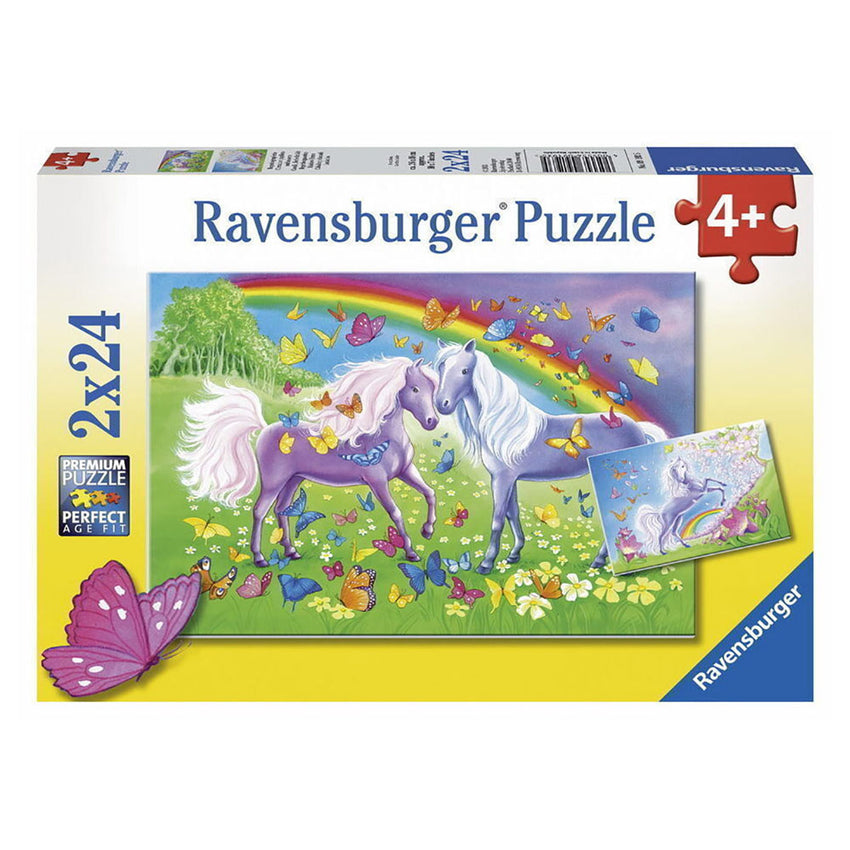 Ravensburger - Rainbow Horses - 2 x 24 Piece