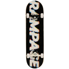 Rampage Glitch Logo Complete Skateboard
