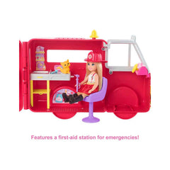 Barbie Cheslea Fire Truck Playset