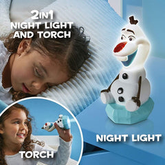 Frozen II - GoGlow - 2-in-1 Night Light & Torch - Olaf