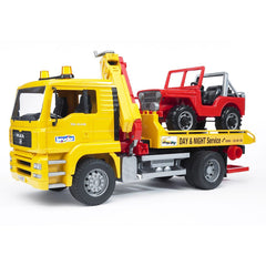 Bruder Commercial - MAN TGA Breakdown Truck with CC Vehicle