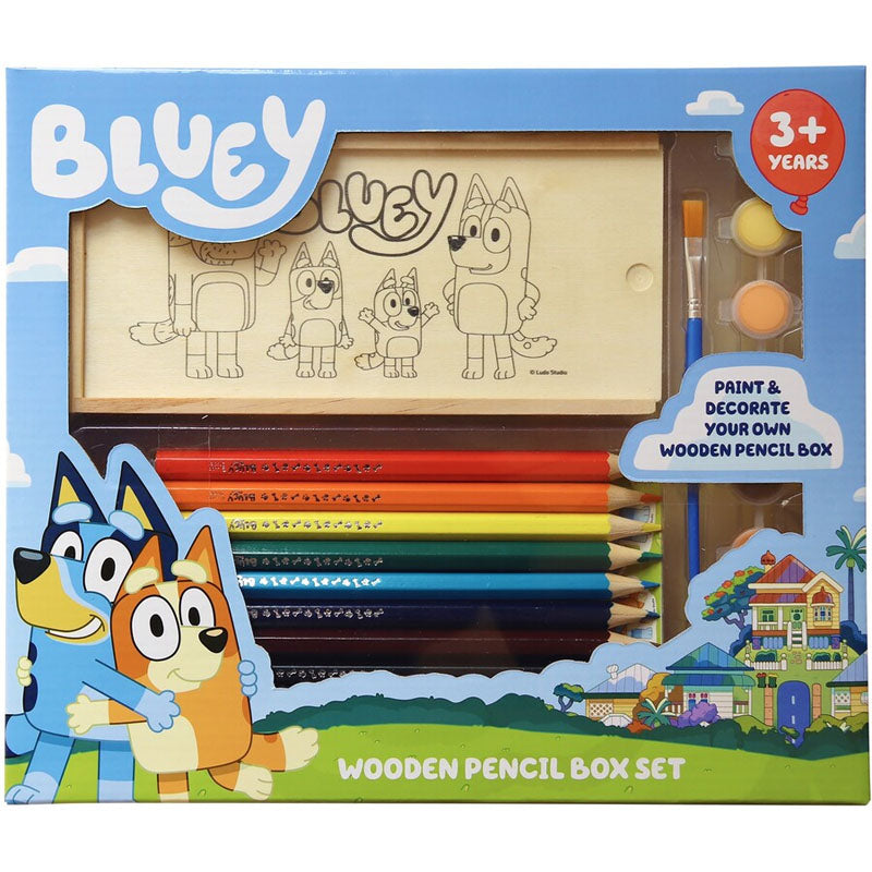 Bluey - Wooden Pencil Box Set