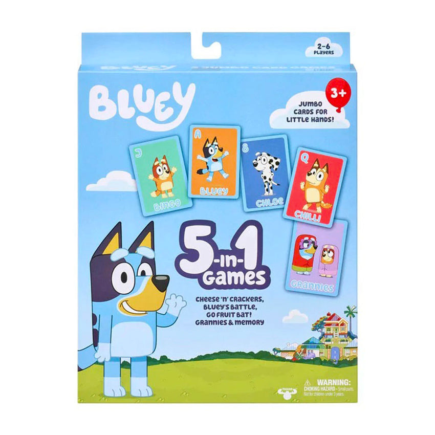 Bluey 5 in 1 Card Games