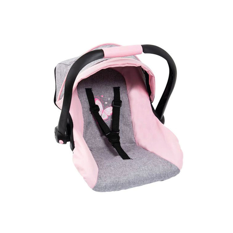 Bayer Doll Car Capsule | Grey/Pink/Butterfly