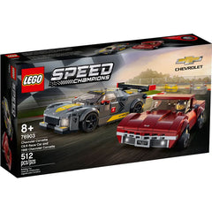 LEGO 76903 Speed Champions Chevrolet Corvette C8.R and 1968 Chevrolet Corvette