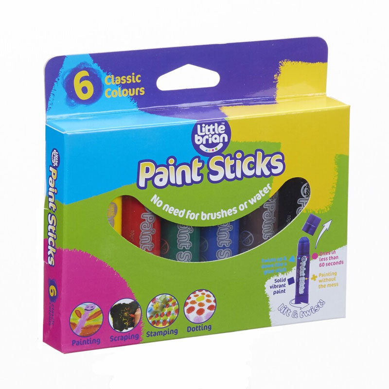 Little Brian Paint Sticks - Classic 6 Pack