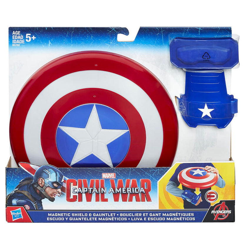 Marvel Avengers Captain America Magenetic Shield and Gauntlet