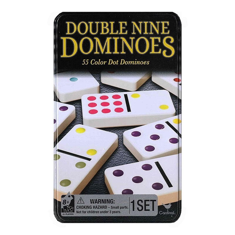 Double-Nine Dominoes in Tin