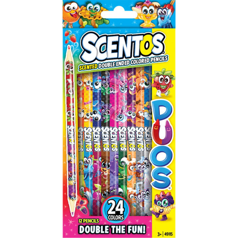 Scentos Scented - Double Ended Pencils 12 Pack