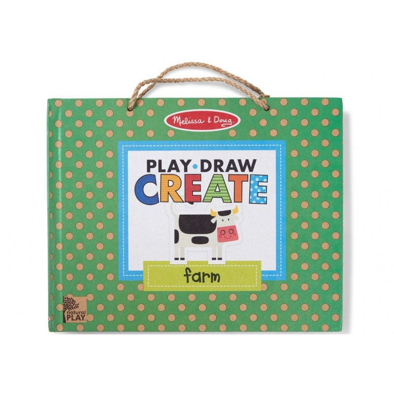 Melissa & Doug - Natural Play - Play Draw Create - Farm