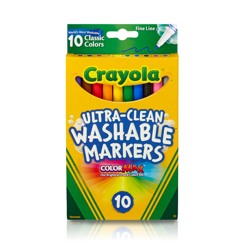 Crayola Ultra-Clean Washable Fine Line Markers 10 Pack
