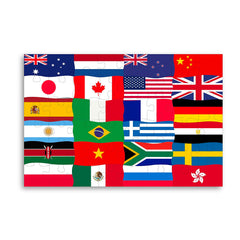Giant Floor Puzzle 48pc - Flags & Countries