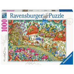 Ravensburger - Floral Mushroom Houses Puzzle - 1000 Piece