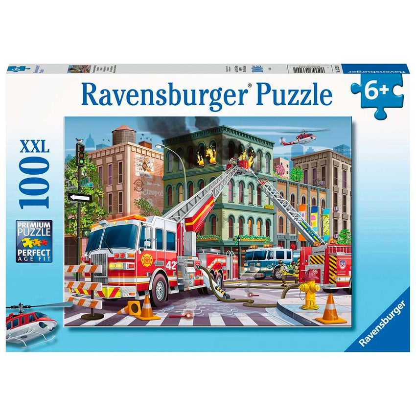 Ravensburger Fire Truck Rescue Puzzle 100 Piece
