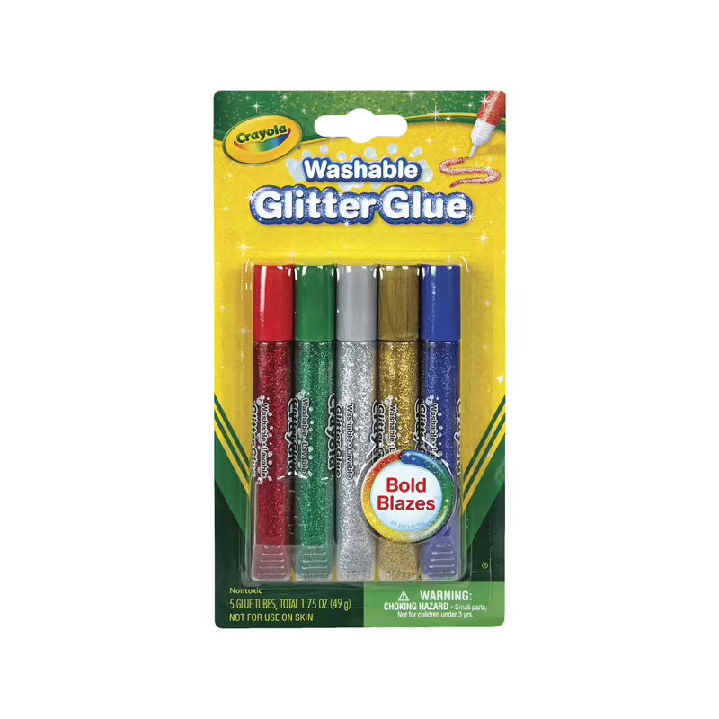 Crayola Washable Glitter Glue 5 Pack
