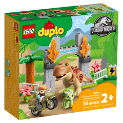 LEGO duplo T-Rex And Triceratops Dinosaur Breakout - 10939