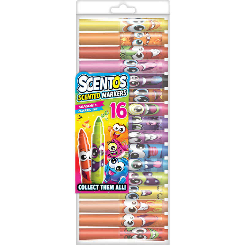 Scentos Scented - Mini Markers 16 Pack