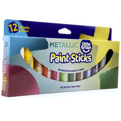 Little Brian Paint Sticks - Metallic 12 Pack