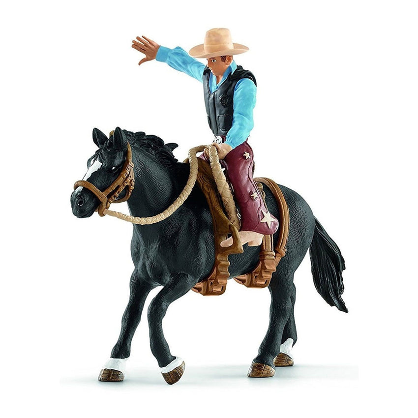 Schleich - Saddle Bronc Riding with Cowboy