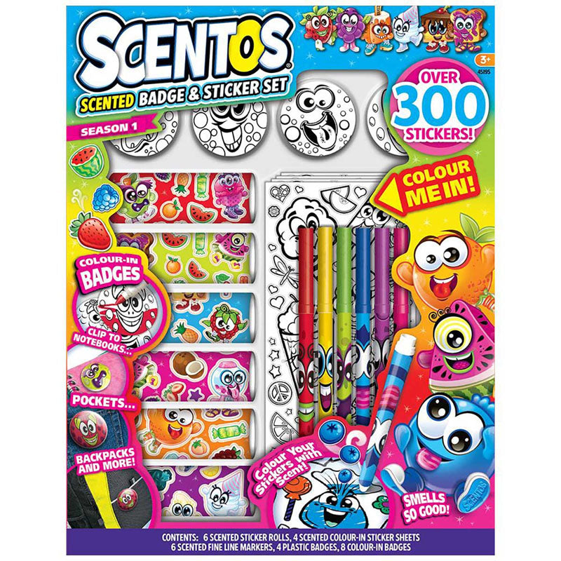 Scentos Scented - Sticker and Badge Set